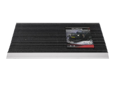 Pasklare borstelmat - 50x80cm Outline antraciet